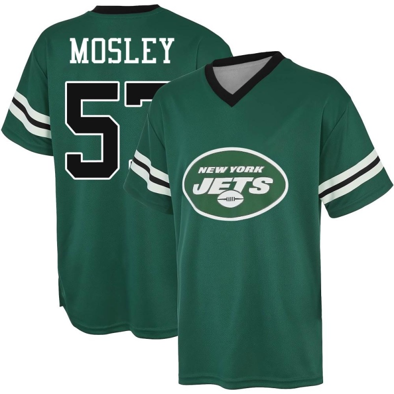 C.J. Mosley Name & Number Game Day V-Neck T-Shirt - Green - Tshirtsedge