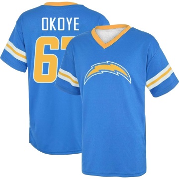 CJ Okoye Name & Number Game Day V-Neck T-Shirt - Royal