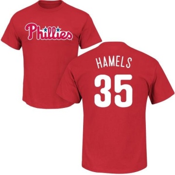 Cole Hamels Name & Number T-Shirt - Red