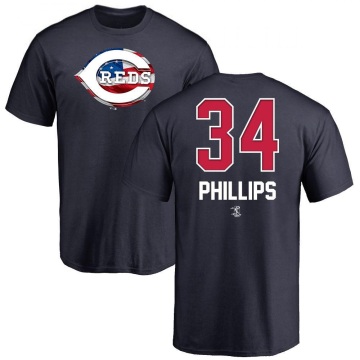 Connor Phillips Name and Number Banner Wave T-Shirt - Navy