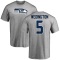 Connor Wedington Name & Number T-Shirt - Ash
