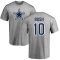 Cooper Rush Name & Number T-shirt - Gray