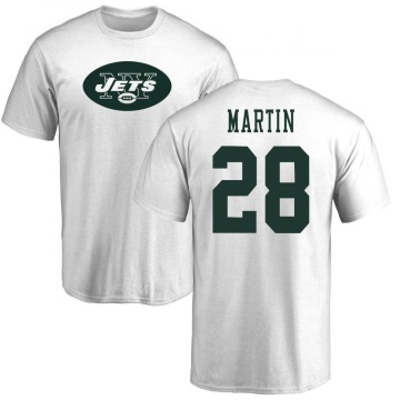 Curtis Martin Name & Number T-Shirt - White