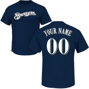 Custom Name & Number T-Shirt - Navy