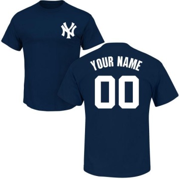 Custom Name & Number T-Shirt - Navy