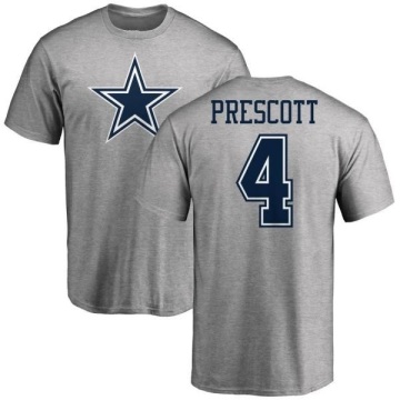Dak Prescott Name & Number T-Shirt - Ash