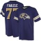 Daniel Faalele Name & Number Game Day V-Neck T-Shirt - Purple
