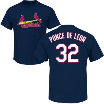Daniel Ponce de Leon Name & Number T-Shirt - Navy