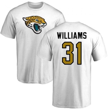 Darious Williams Name & Number T-Shirt - White