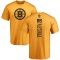 David Pastrnak One Color Backer T-Shirt - Gold