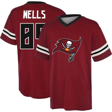 David Wells Name & Number Game Day V-Neck T-Shirt - Red