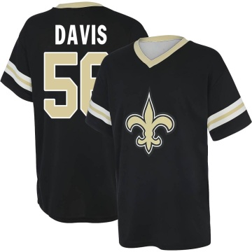 Demario Davis Name & Number Game Day V-Neck T-Shirt - Black