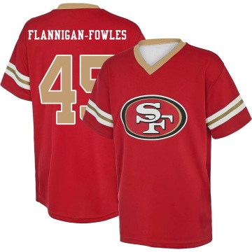 Demetrius Flannigan-Fowles Name & Number Game Day V-Neck T-Shirt - Red