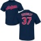 Dennis Eckersley Name & Number T-Shirt - Navy
