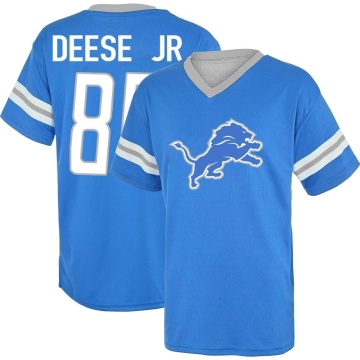 Derrick Deese Jr. Los Name & Number Game Day V-Neck T-Shirt - Blue