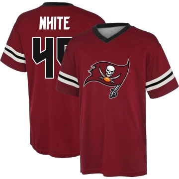 Devin White Name & Number Game Day V-Neck T-Shirt - Red