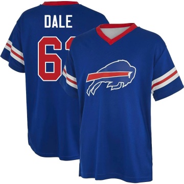 DJ Dale Name & Number Game Day V-Neck T-Shirt - Blue
