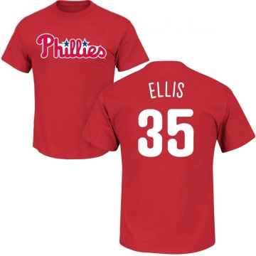 Drew Ellis Name & Number T-Shirt - Red