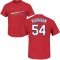 Drew VerHagen Name & Number T-Shirt - Red