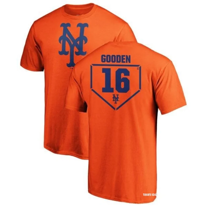 Dwight Gooden RBI T-Shirt - Orange - Tshirtsedge