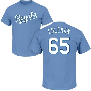 Dylan Coleman Name & Number T-Shirt - Light Blue