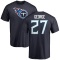 Eddie George Name & Number T-Shirt - Navy