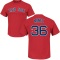 Eduardo Nunez Name & Number T-Shirt - Scarlet