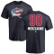 Elvis Merzlikins Name and Number Banner Wave T-Shirt - Navy