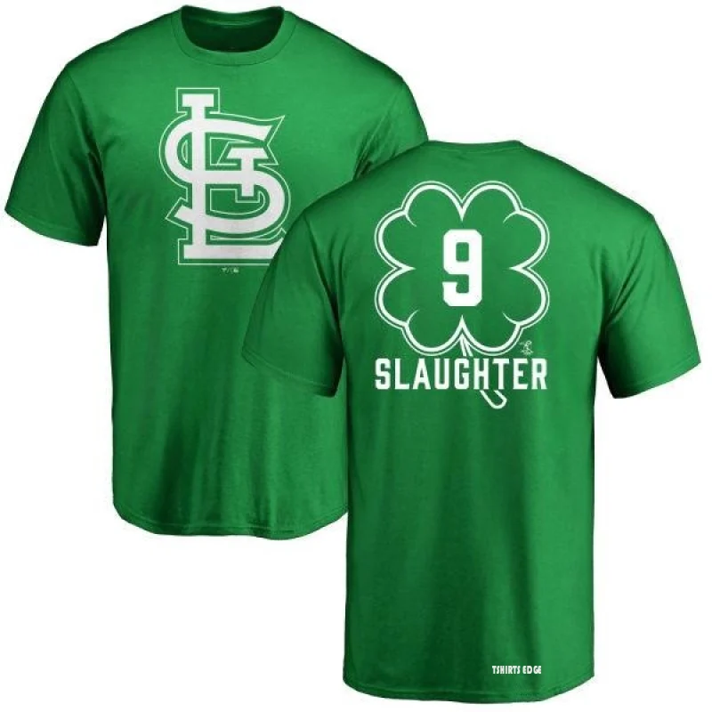 Enos Slaughter Dubliner Name & Number T-ShirtKelly - Green - Tshirtsedge