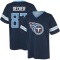 Eric Decker Name & Number Game Day V-Neck T-Shirt - Navy