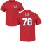Evan Lee Name & Number T-Shirt - Red