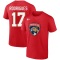 Evan Rodrigues 2023 Stanley Cup Final Name & Number T-Shirt - Red