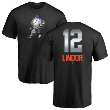 Francisco Lindor Midnight Mascot T-Shirt - Black
