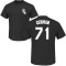 Franklin German Name & Number T-Shirt - Black