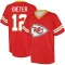 Gehrig Dieter Name & Number Game Day V-Neck T-Shirt - Red