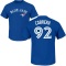 Genesis Cabrera Name & Number T-Shirt - Royal