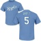 George Brett Name & Number T-Shirt - Light Blue
