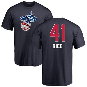 Glen Rice Name and Number Banner Wave T-Shirt - Navy