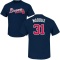 Greg Maddux Name & Number T-Shirt - Navy
