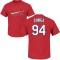 Guillermo Zuniga Name & Number T-Shirt - Red