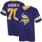 Hakeem Adeniji Name & Number Game Day V-Neck T-Shirt - Purple