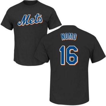 Hideo Nomo Name & Number T-Shirt - Black