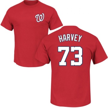 Hunter Harvey Name & Number T-Shirt - Red