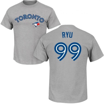 Hyun Jin Ryu Name & Number T-Shirt - Gray