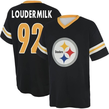 Isaiahh Loudermilk Name & Number Game Day V-Neck T-Shirt - Black