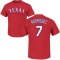 Ivan Rodriguez Name & Number T-Shirt - Red