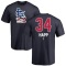 J.A. Happ Name and Number Banner Wave T-Shirt - Navy
