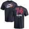 Jaccob Slavin Name and Number Banner Wave T-Shirt - Navy
