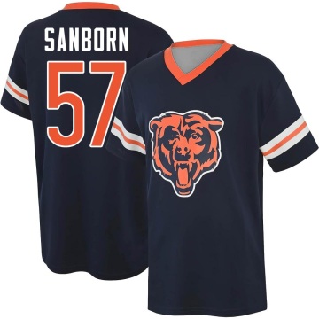 Jack Sanborn Name & Number Game Day V-Neck T-Shirt - Navy