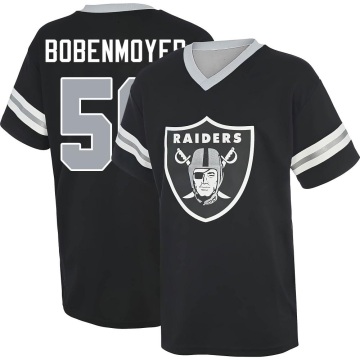 Jacob Bobenmoyer Name & Number Game Day V-Neck T-Shirt - Black